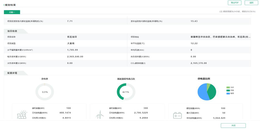 零碳綜合能源規(guī)劃仿真平臺